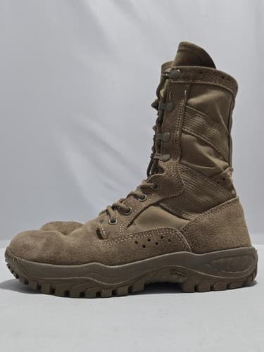Belleville Men's 7.5R Brown Leather Military Boots USGI Steel Toe Combat #Q6q - Thumbnail 5