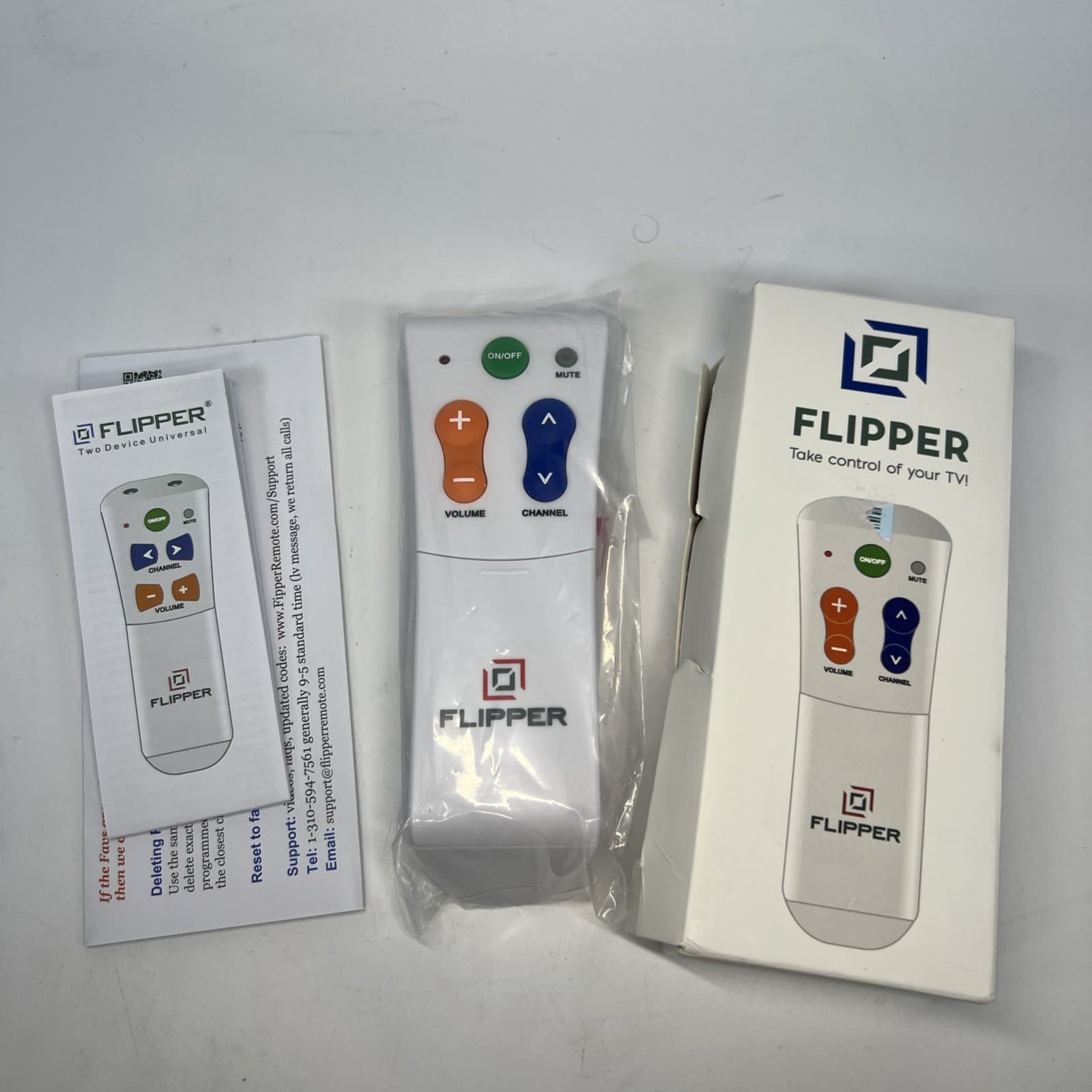 Flipper Big Button Universal TV Remote Simple Controls for Seniors Elderly Used - Thumbnail 3