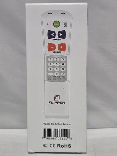 Flipper Big Button Universal TV Remote Simple Controls for Seniors Elderly Used - Thumbnail 2