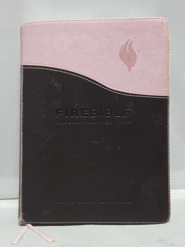 NIV Fire Bible Global Study Edition Chocolate Pink Flexisoft Leather Hendri