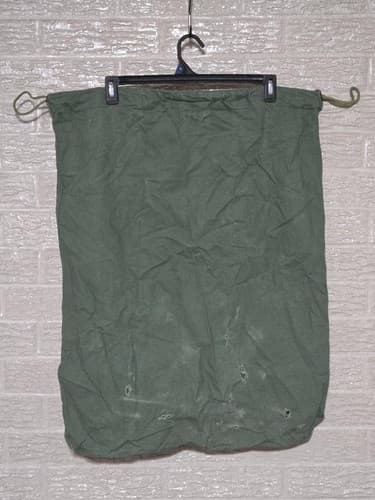 Barracks Cotton Laundry Bag Green NSN: 8465-00-530-3692 #J21j - Thumbnail 2