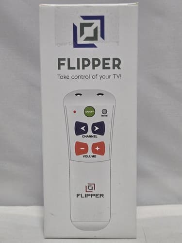 Flipper Big Button Universal TV Remote Simple Controls for Seniors Elderly Used