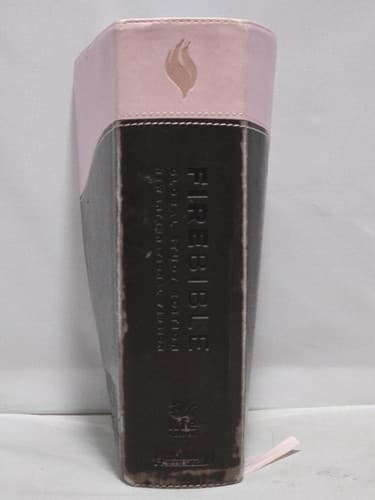 NIV Fire Bible Global Study Edition Chocolate Pink Flexisoft Leather Hendri - Thumbnail 2