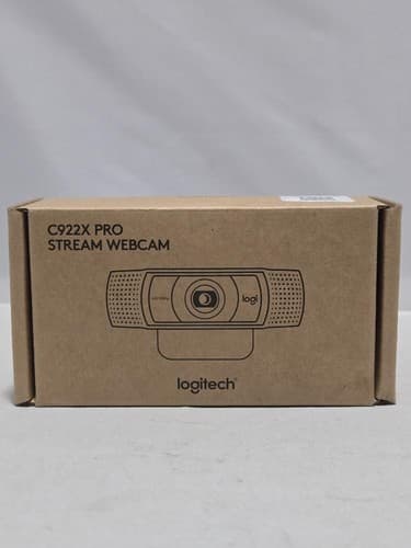 Logitech C922x Pro Stream Webcam Full HD 1080p 60fps Desktop Laptop Camera Black