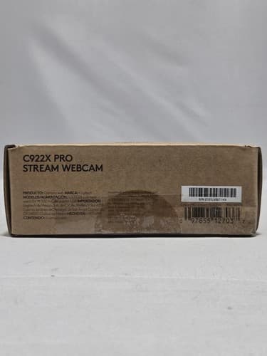 Logitech C922x Pro Stream Webcam Full HD 1080p 60fps Desktop Laptop Camera Black - Thumbnail 2