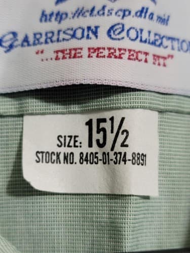 Vintage DSCP Garrison Collection Shirt Mens (Size: 15 1/2 ) #48r - Thumbnail 2