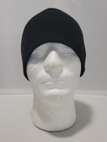 Black Cold Weather Micro Fleece Beanie Winter Hat Watch Cap #B68b