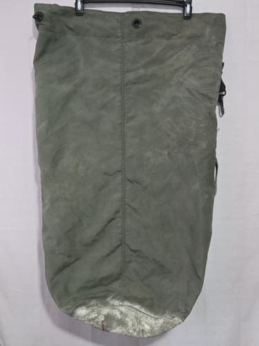 US Military Duffle Bag OD Green Nylon Sea Bag Carry Straps Army Duffel USGI