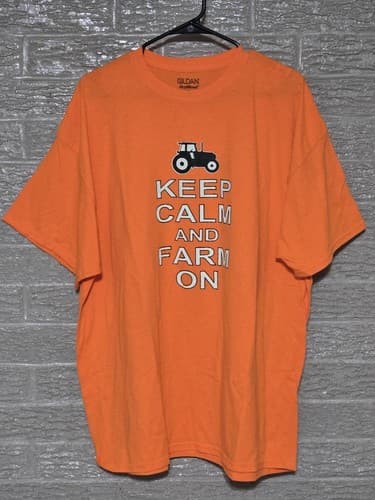 XX-Large - KEEP CALM AND FARM Gildan Dry Blend Shirt Short Sleeve T shirt #I27i
