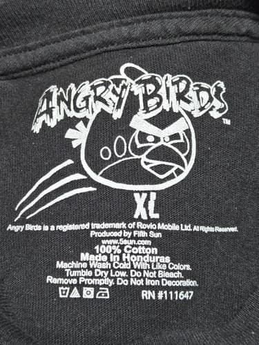 X-Large - Angry Birds Shirt Short Sleeve #I23i - Thumbnail 3