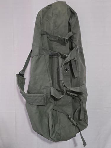Improved US Military Duffle Bag Zipper Deployment Flight Travel USGI OD Green
