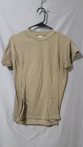 DLA - Mens Short Sleeve Troop Support Shirt Small Tan 4pk #60k