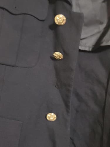 ASU Coat Men's Service Jacket Dress Army Blue 450 Size: (35/R) NSN: - Thumbnail 5