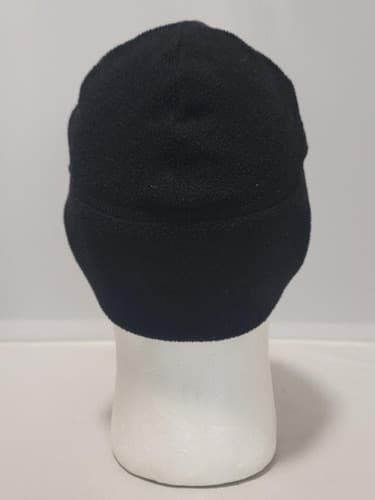 Black Cold Weather Micro Fleece Beanie Winter Hat Watch Cap #B68b - Thumbnail 3