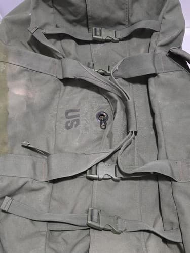 Improved US Military Duffle Bag Zipper Deployment Flight Travel USGI OD Green - Thumbnail 4