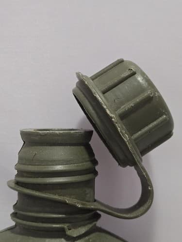 US Military 1 Quart Hard Plastic Water Canteen w/ Cover ALICE Clips OD Vintage - Thumbnail 11