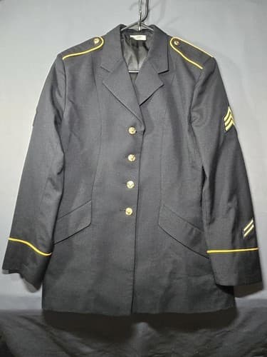 USGI Women's Army Service Uniform ASU Dress Blue Coat Jacket 16 Medium R #M66k