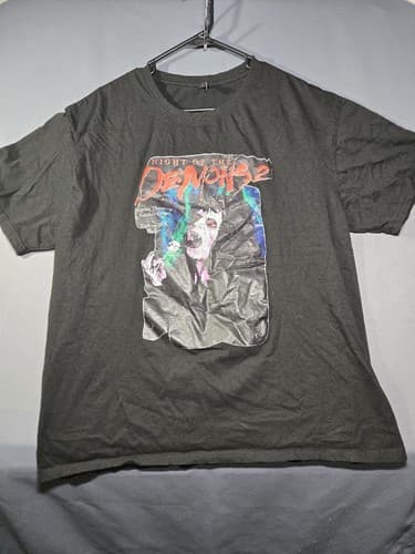 Demons 2 Lamberto Bava Horror Movie Graphic T-Shirt Men's Size 2XL Black #S21d