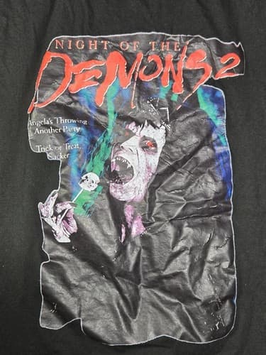 Demons 2 Lamberto Bava Horror Movie Graphic T-Shirt Men's Size 2XL Black #S21d - Thumbnail 2
