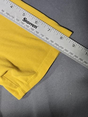 Nike Men's Heather Yellow Graphic Swoosh T-Shirt Athletic Cut Size Medium #S23n - Thumbnail 7