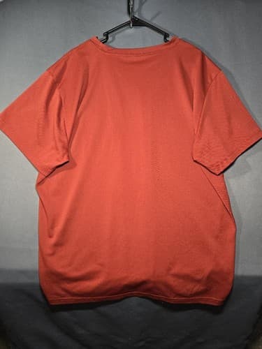 Dickies Men's Short Sleeve Work Shirt Button Down Orange Size Large #S25d - Thumbnail 3