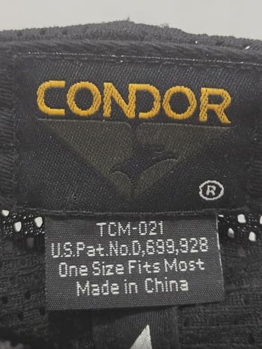 Condor Tactical Team Cap Hat Black Mesh Back One Size Fits All #S61s - Thumbnail 5