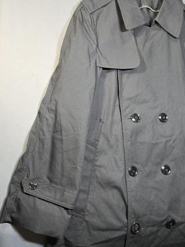 USGI Army DSCP Garrison All-Weather Trench Coat Rain Overcoat Black 38 S #M91p - Thumbnail 2