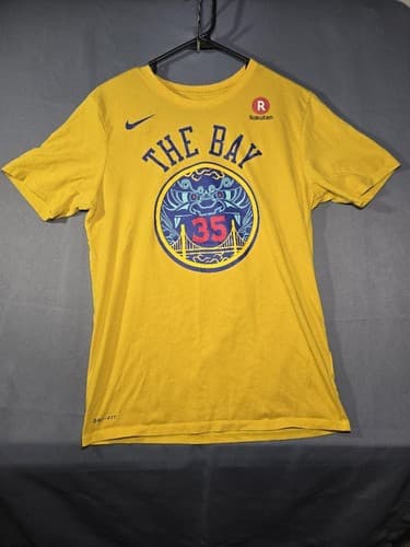 Nike Men's Heather Yellow Graphic Swoosh T-Shirt Athletic Cut Size Medium #S23n