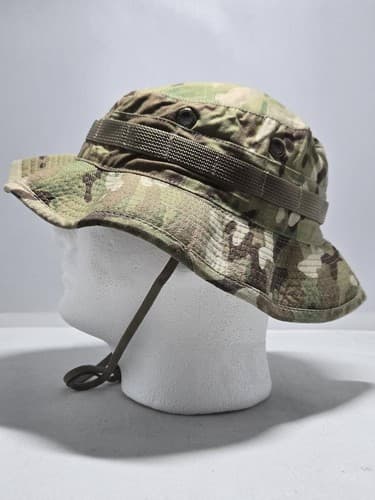 USGI Army OCP Multicam Boonie Sun Hat Size 7 3/8 NSN 8415-01-579-9210 #H12v - Thumbnail 4