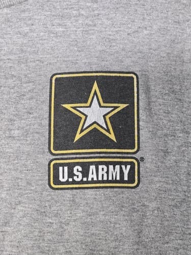 U.S. Army Men's Gray Short Sleeve Graphic T-Shirt Performance Knit Large #S27a - Thumbnail 2
