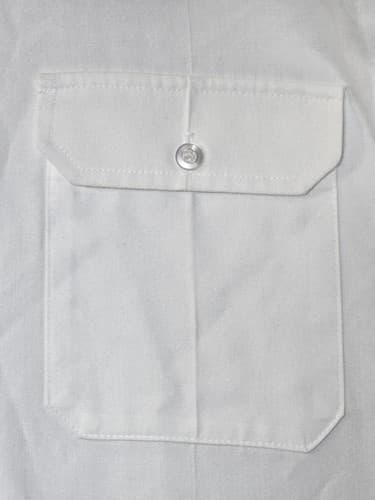 USGI Army Men’s Dress Shirt White Long Sleeve Tapered Type 1 Size 17 x 36 #M22w - Thumbnail 5