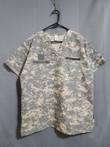 Army ACU Nurse Joe Scrub Top Medium Digital Camo Uniform Medical Shirt #93v