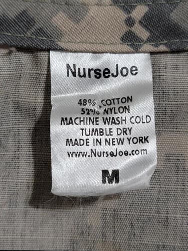Army ACU Nurse Joe Scrub Top Medium Digital Camo Uniform Medical Shirt #93v - Thumbnail 3