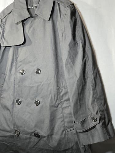 USGI Army DSCP Garrison All-Weather Trench Coat Rain Overcoat Black 38 S #M91p - Thumbnail 3