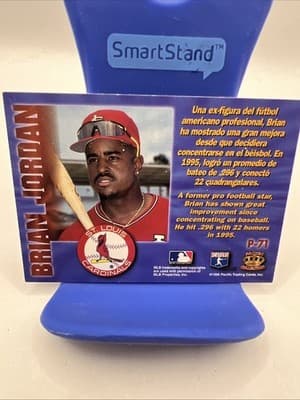 1996 Pacific Prisms - Brian Jordan #P-71 (7) - Thumbnail 3