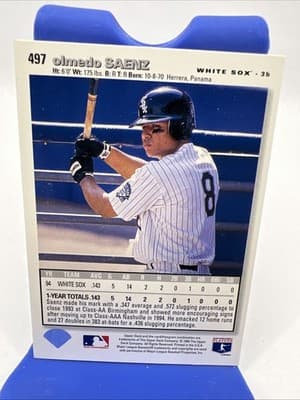 1995 Upper Deck Collector's Choice - Olmedo Saenz #497 (10) - Thumbnail 3