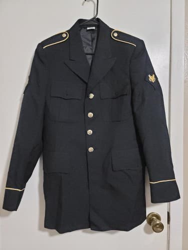 ASU Coat Mens Service Jacket Dress Army Black Size: (36LC) #62x