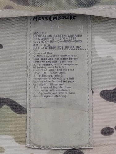 MOLLE ll - OCP Multicam Molle ll Hydration System Carrier (No Bladder) #9r - Thumbnail 3