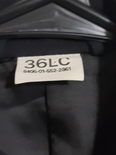 ASU Coat Mens Service Jacket Dress Army Black Size: (36LC) #62x - Thumbnail 2