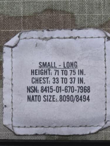IHWCU Multicam Jacket Small/Long NSN: 8415-01-670-7968 #I7i - Thumbnail 5