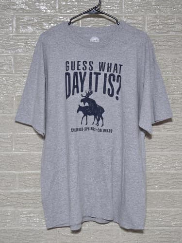X-Large - Guess what day it is The Duck Company Shirt Short Sleeve #I19i