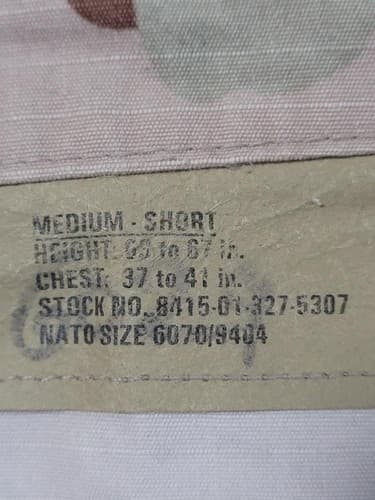 DCU Jacket Medium/Short NSN: 8415-01-327-5307 #C15c - Thumbnail 7
