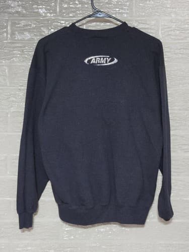 Large - Army Soffe Sweatshirt Long Sleeve #I25i - Thumbnail 2