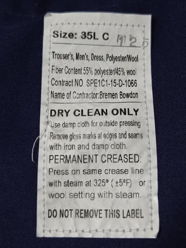 ASU Blue Pants Size: (35/LC) #G87g - Thumbnail 3