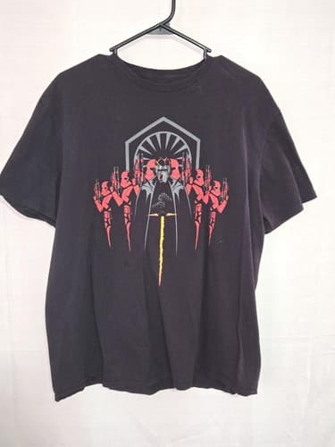 Star Wars Graphic T-Shirt Mens XL Black Short Sleeve Casual Cotton Tee #R11r