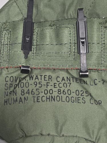 US Military 1 QT Canteen Cover Pouch ALICE Clips Olive Drab VGC #Q71q - Thumbnail 3