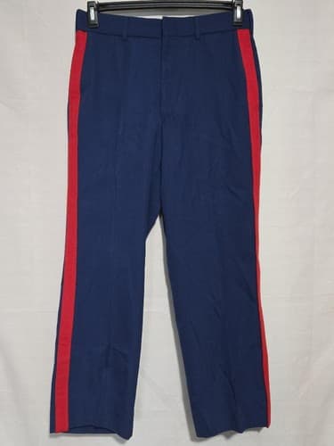 USMC Blue Dress Trousers 31S Poly/Wool Gabardine USGI 8405-01-280-0119 #Q58q