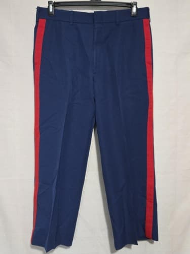 USMC Blue Dress Trousers 35R Poly/Wool Gabardine USGI 8405-01-280-0136 #Q59q