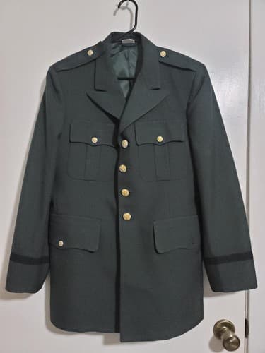 ASU Coat Service Jacket Dress Army Green Size: (39/R) NSN: 8405-01-330-7412