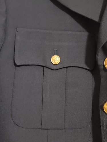 ASU Coat Service Jacket Dress Army Green Size: (39/R) NSN: 8405-01-330-7412 - Thumbnail 4